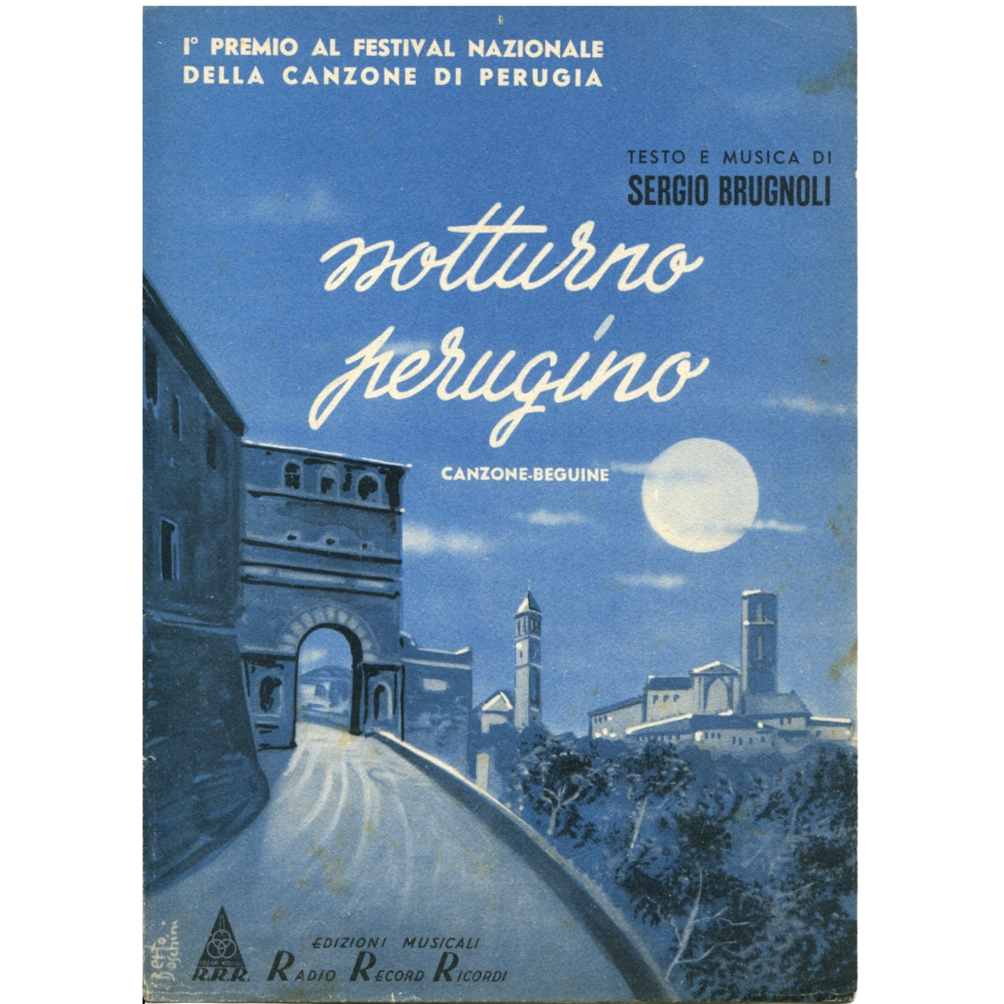 NOTTURNO PERUGINO · 1ST PRIZE AT THE PERUGIA NATIONAL SONG FESTIVAL · 1950