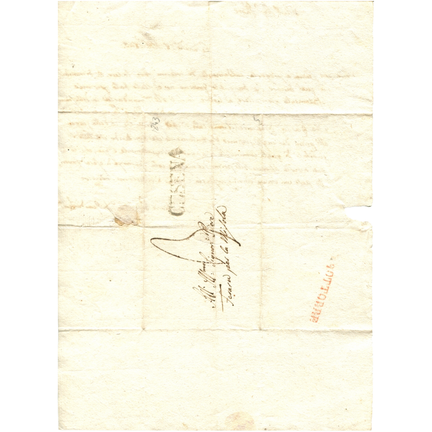 Autographed letter signed · 1843