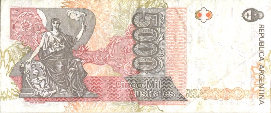 5000 AUSTRALES "MIGUEL JUÁREZ CELMAN" · Argentina · 1989/1991